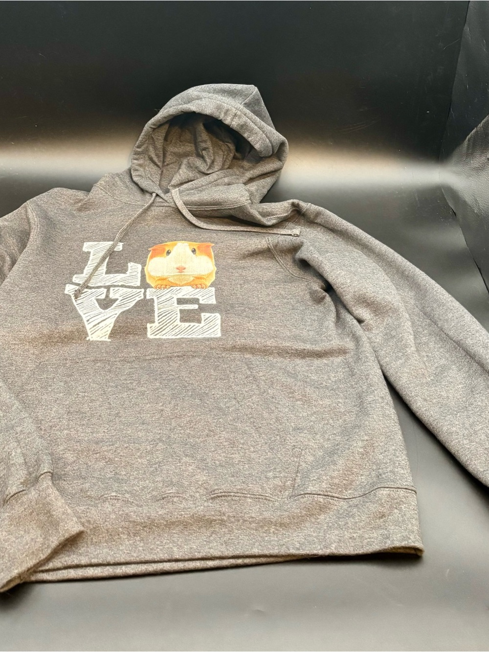 Port & Company Women’s Small Fleece Hoodie Love Guinea Pigs